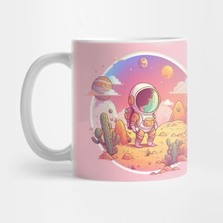 Cute Astronaut Cartoon Mug